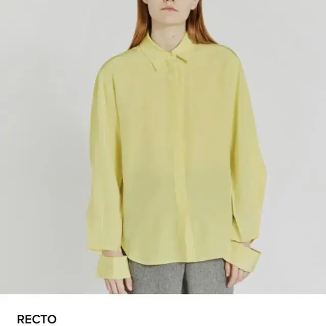 렉토 실크 블라우스 recto silk blouse