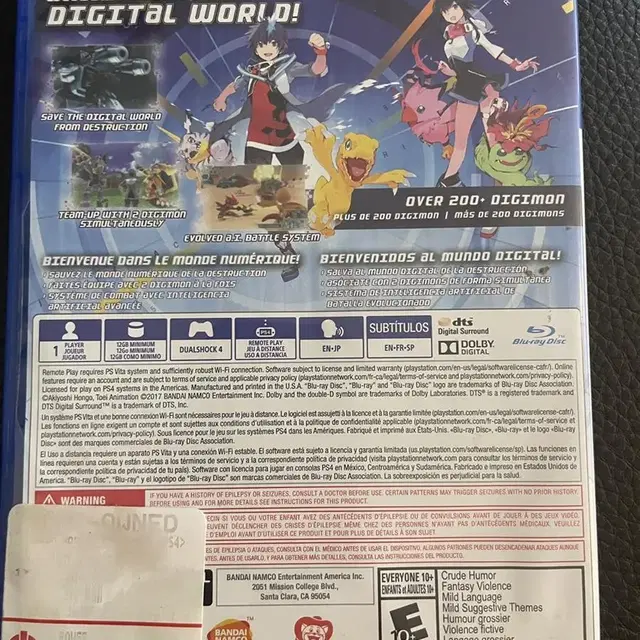 PS4 디지몬 월드 넥스트 오더 Digimon World Next Ord