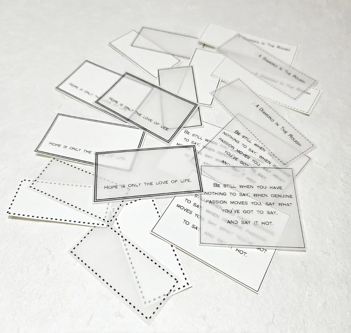 Dakoo Mosoji tracing paper label
