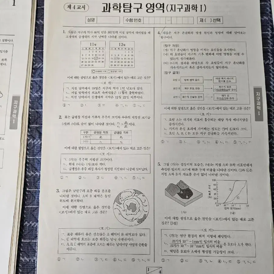 시대인재 지구과학 재종,서바,알파,브릿지,이신혁,박선 모고