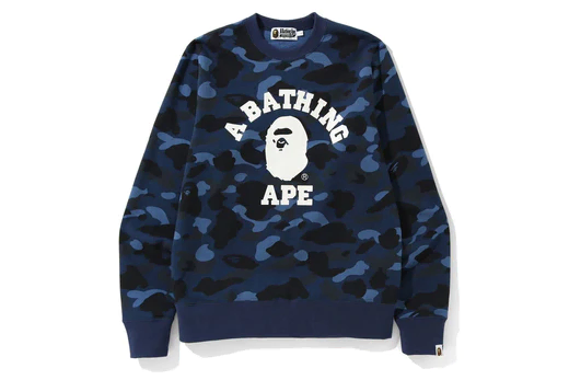 [Overseas] Vape Color Camo College Crew Neck Sweater 23FW