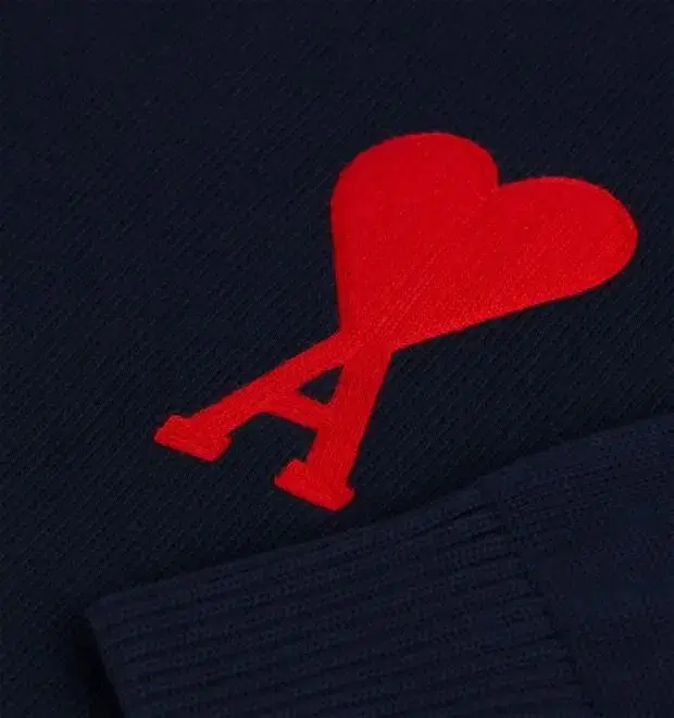 Army Big Heart Knit Navy