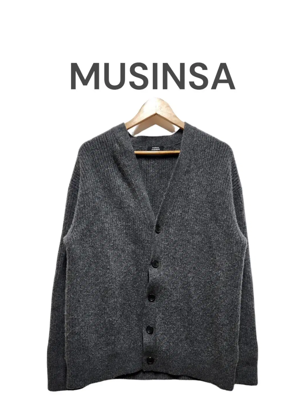 [M] MUSINSA Men's Standard Wool-Blend Cardigan