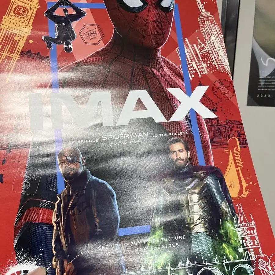 스파이더맨 파 프롬 홈 IMAX 포스터