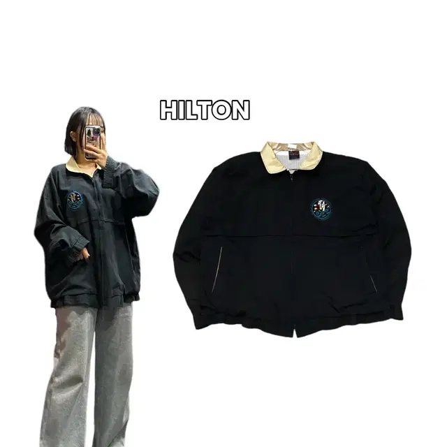 HILTON 힐튼 USA 90s 스윙톱 자켓 XL