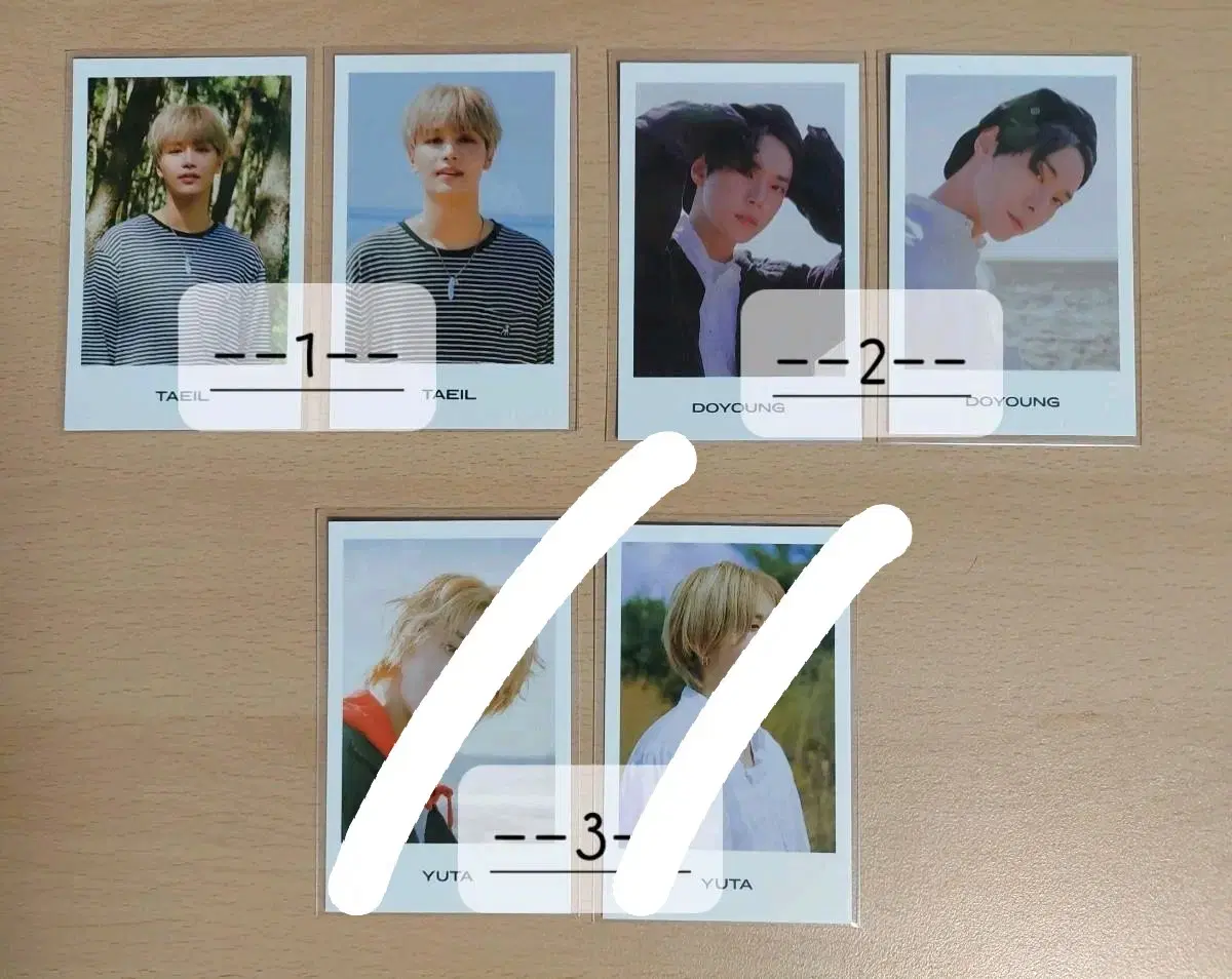 NCT Home yuta doyoung taeil polaroid photocard Yuta Doyoung