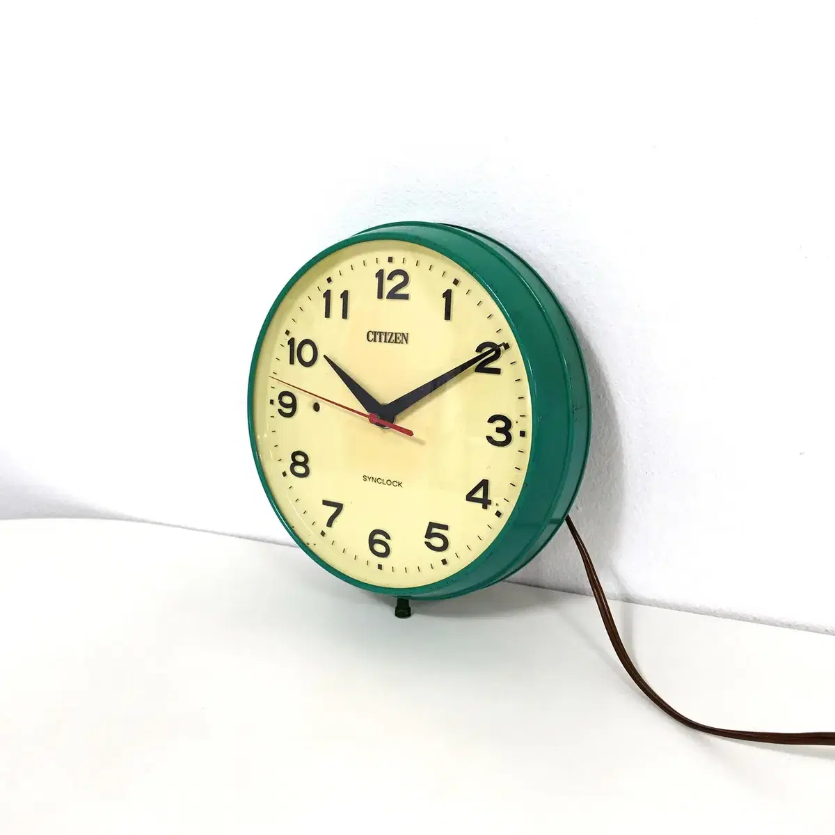 Vintage Citizen Green clock  빈티지 시티즌 벽시계