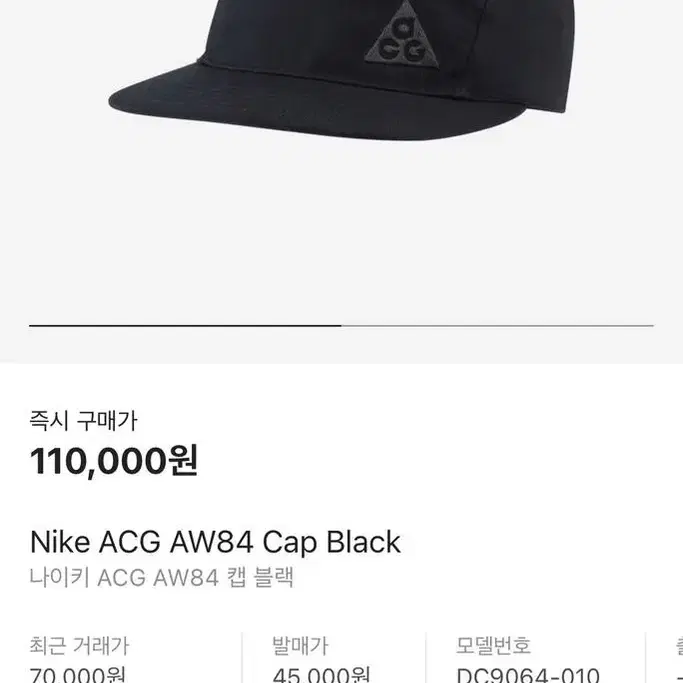 나이키 ACG AW84 캡