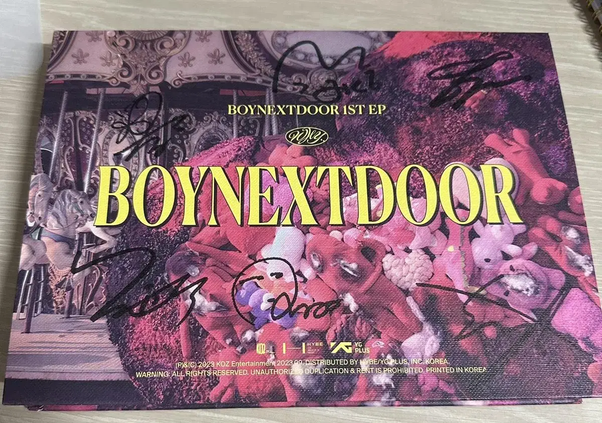 boynextdoor boynextdoor sign album signed CD what is it why