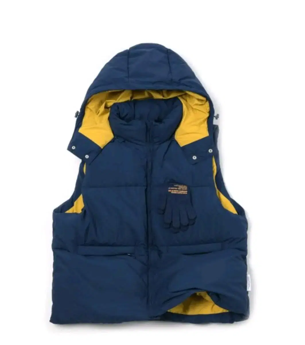 Unworn) Fry Pooper Best Puffer Vest in Navy, M