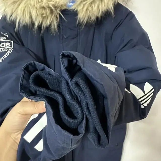 n1034) adidas 아디다스 키즈 초등학생 오리털 패딩 85