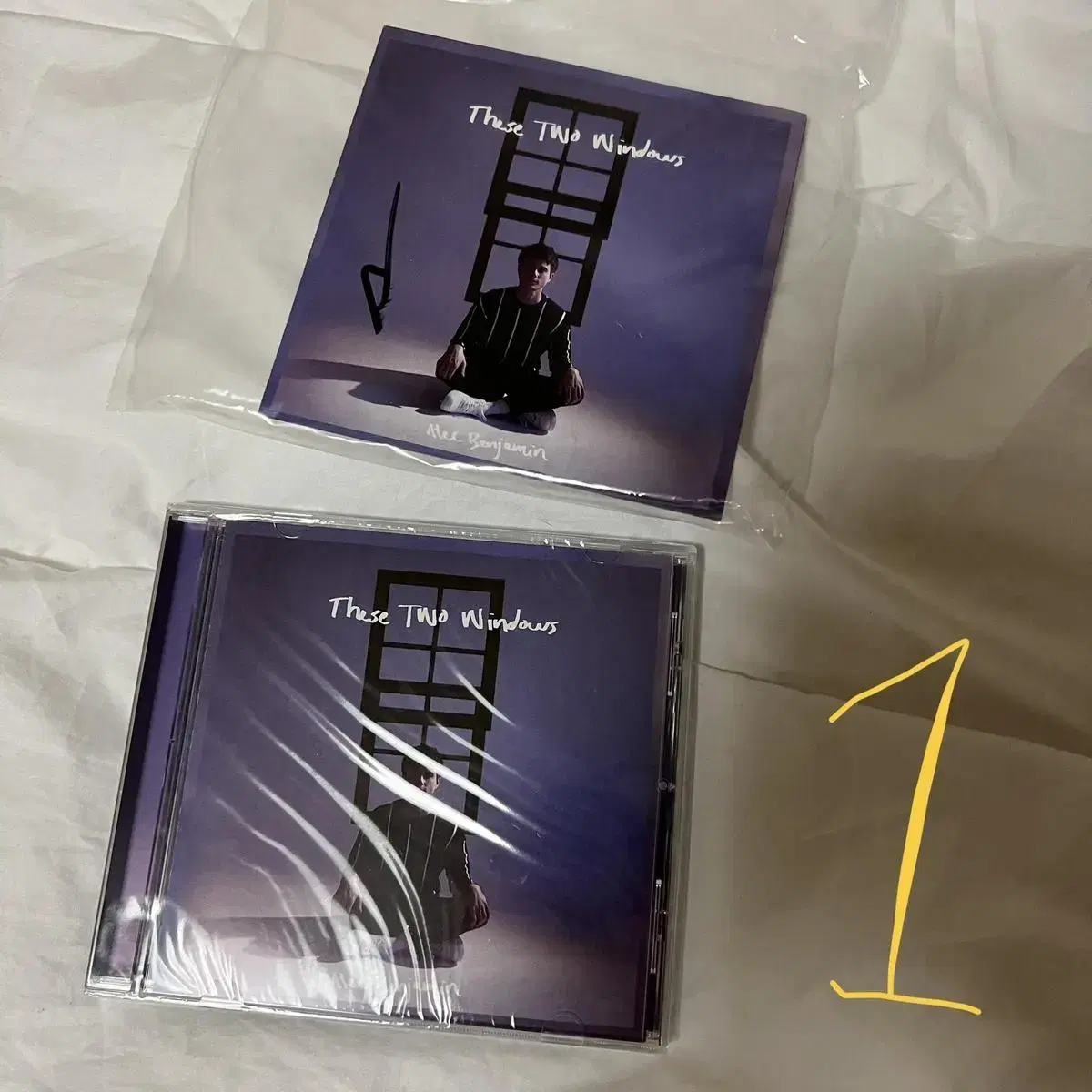 알렉벤자민 these two windows 친필사인반 앨범 cd