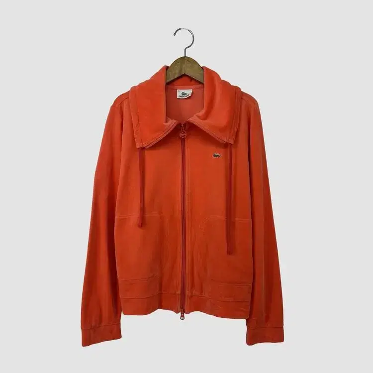 Lacoste Velvet kara zip-up (42 size / ORANGE)