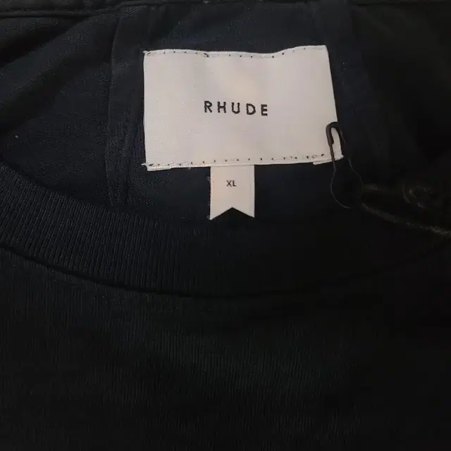 RHUDE 루드 블랙 '02' 반팔 티셔츠 XL