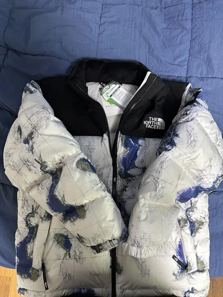 New)The North Face White Belle Whitesand Earth Padding XL