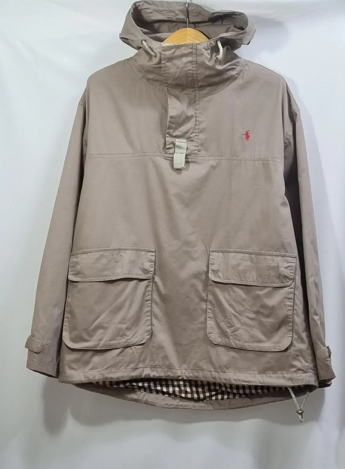 XL(105) Polo Ralph Lauren beige half zip anorak jacket