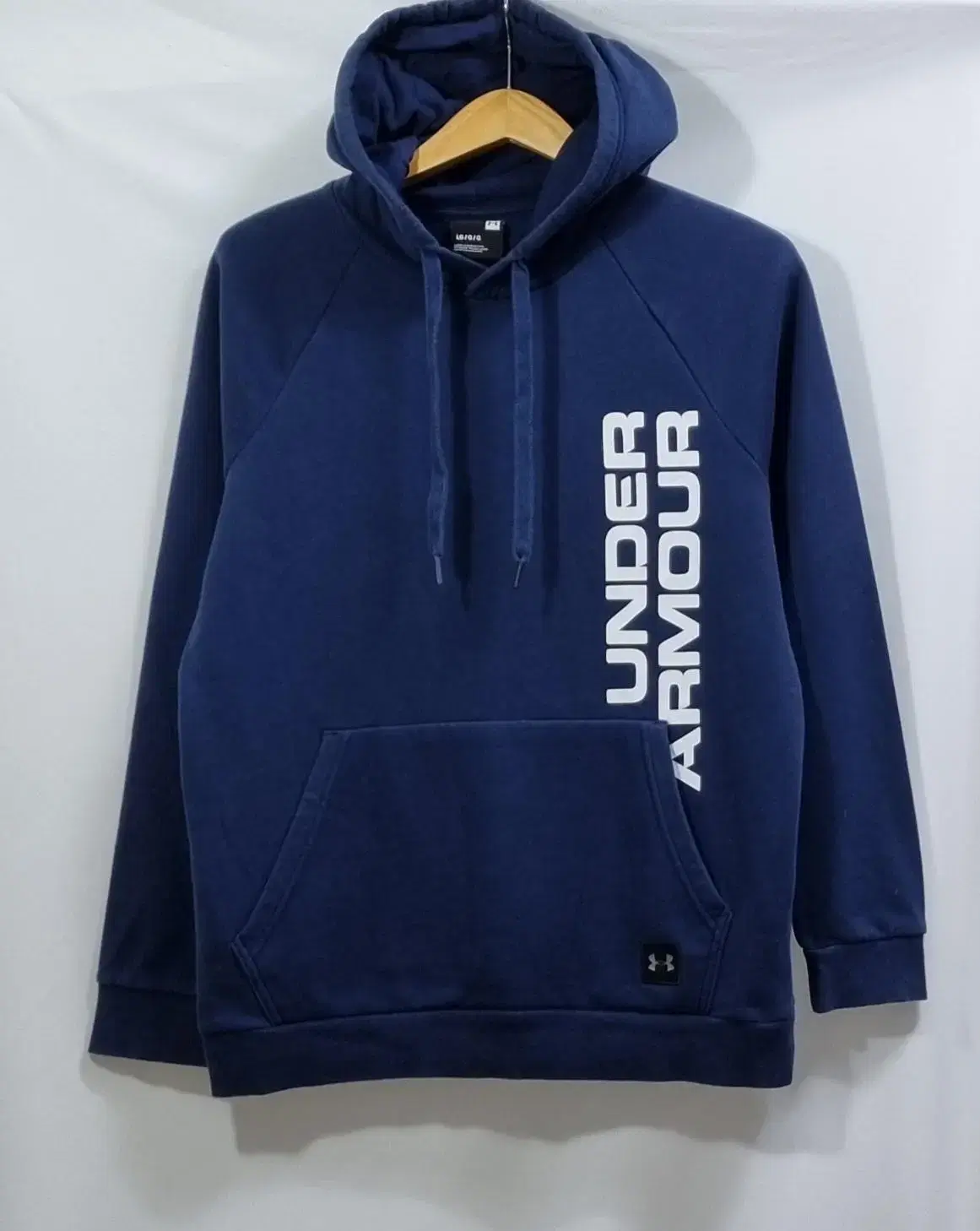 L) Under Armour Navy Brushed Hoodie