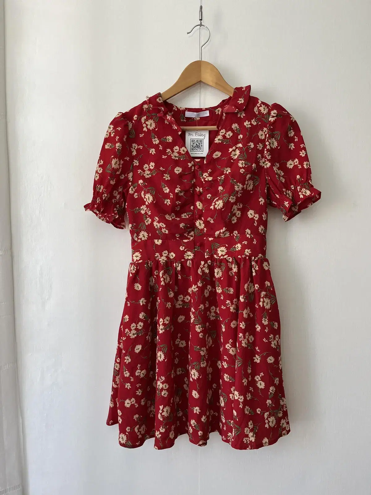 (S/New) Aimberly Flower Red Mini ONEPIECE