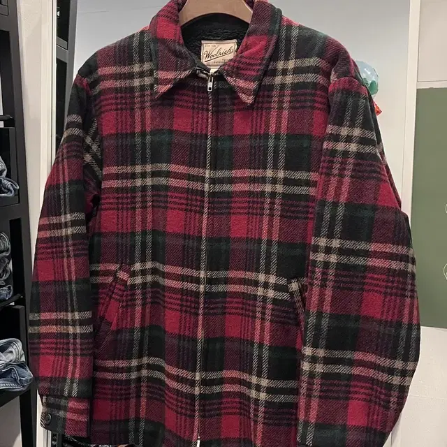 90s Woolrich 울리치 플란넬 쉐르파 집업 자켓