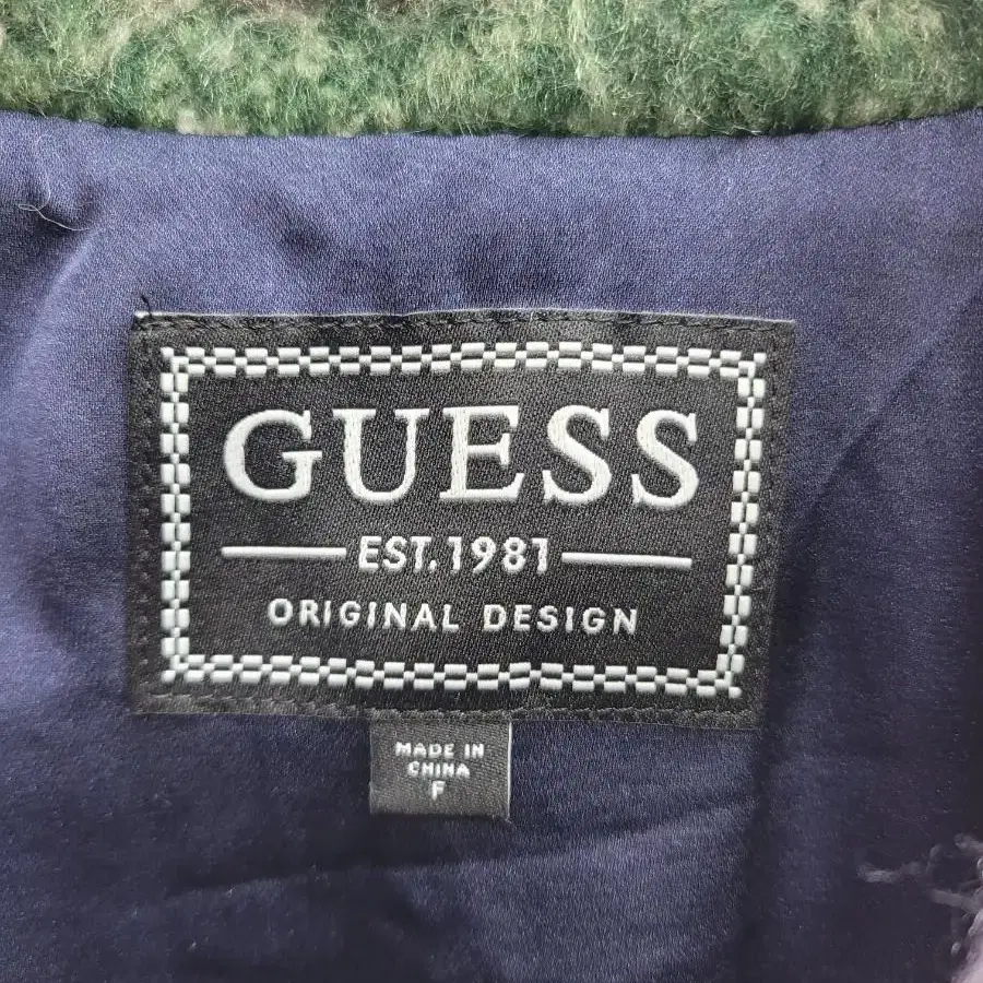 GUESS  2021년 게스 울 체크 자켓 코트 / 여 FREE