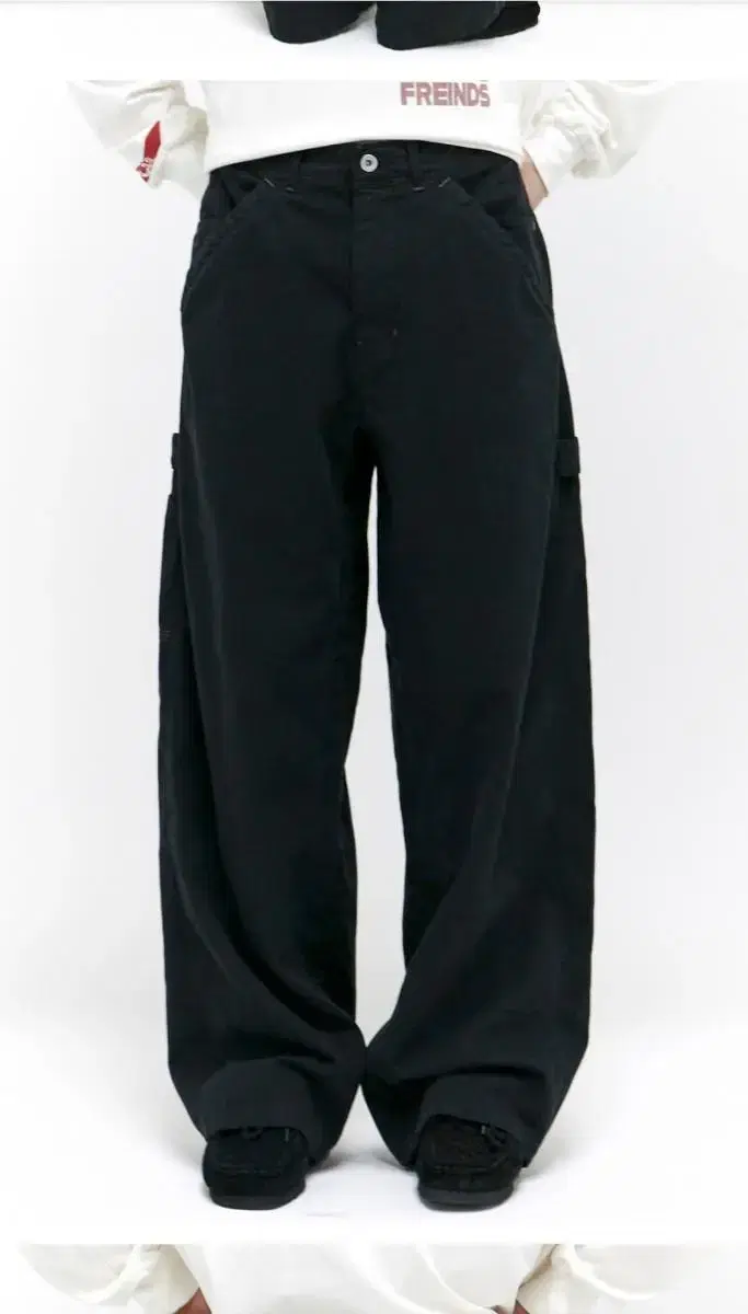 Polyester Hammer Pants 3 Black