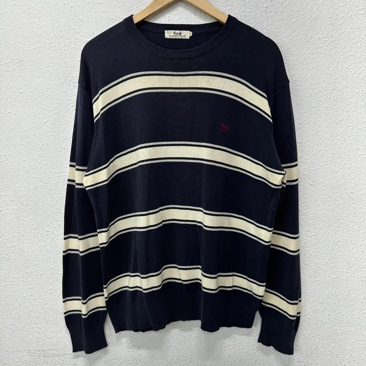 [L정도] herthis Stripe Vintage Knit 7127