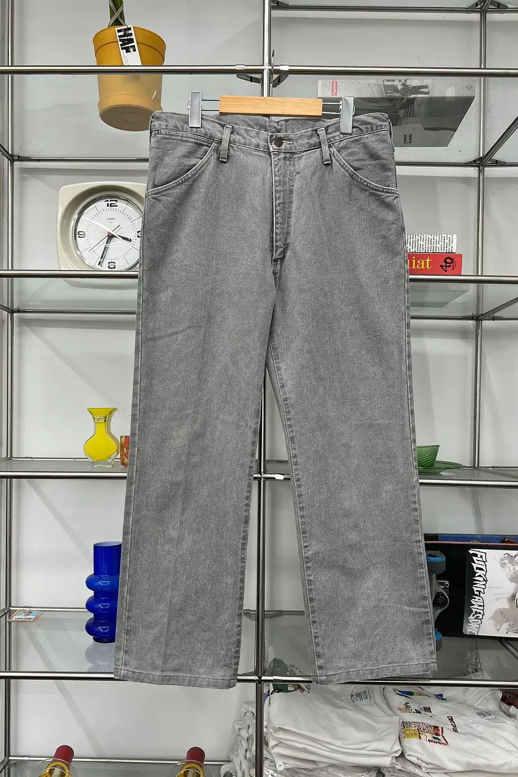 Wrangler Wrangler Gray Denim Pants (Made in Japan)