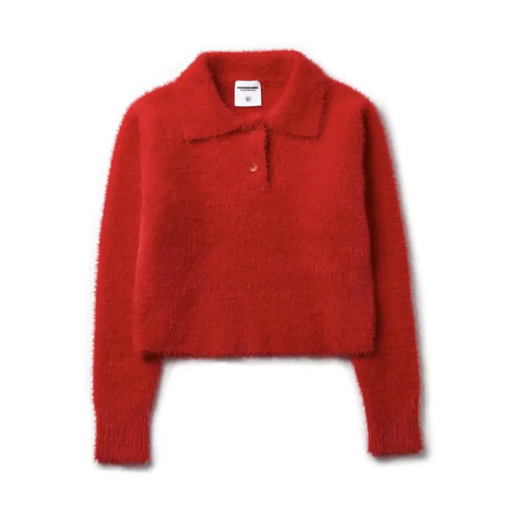 VERSE ONE CROPPED KNIT SWEATER RED