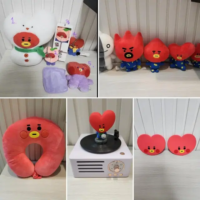 TATA 타타인형 뷔인형 김태형인형 BT21 미니니 타타가족 타타스피커