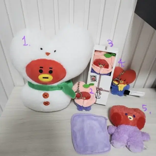 TATA 타타인형 뷔인형 김태형인형 BT21 미니니 타타가족 타타스피커