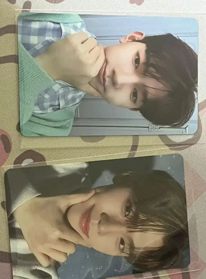 Zerobaseone zhang hao kim taerae with muu Volmalang Photo Card