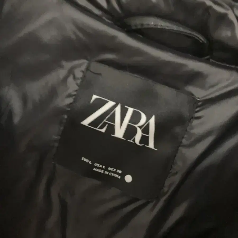 ZARA 자라 에코 레더 패딩 베스트 조끼