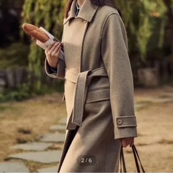 패브릭컬리지 wool hiden double coat