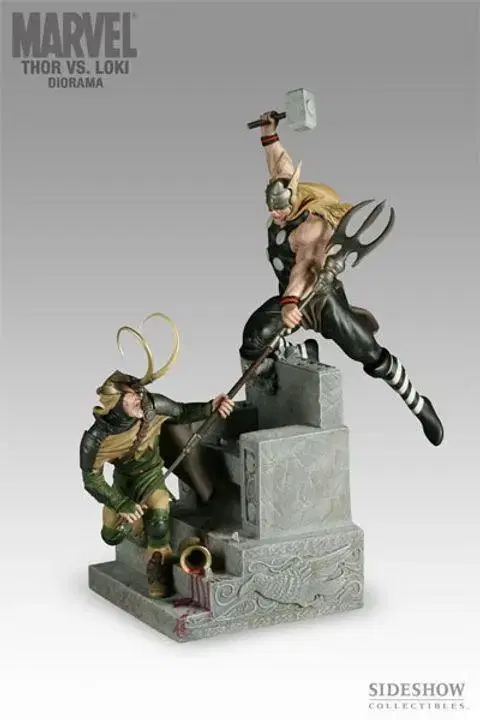 Sideshow Thor VS Loki Diorama Stechu