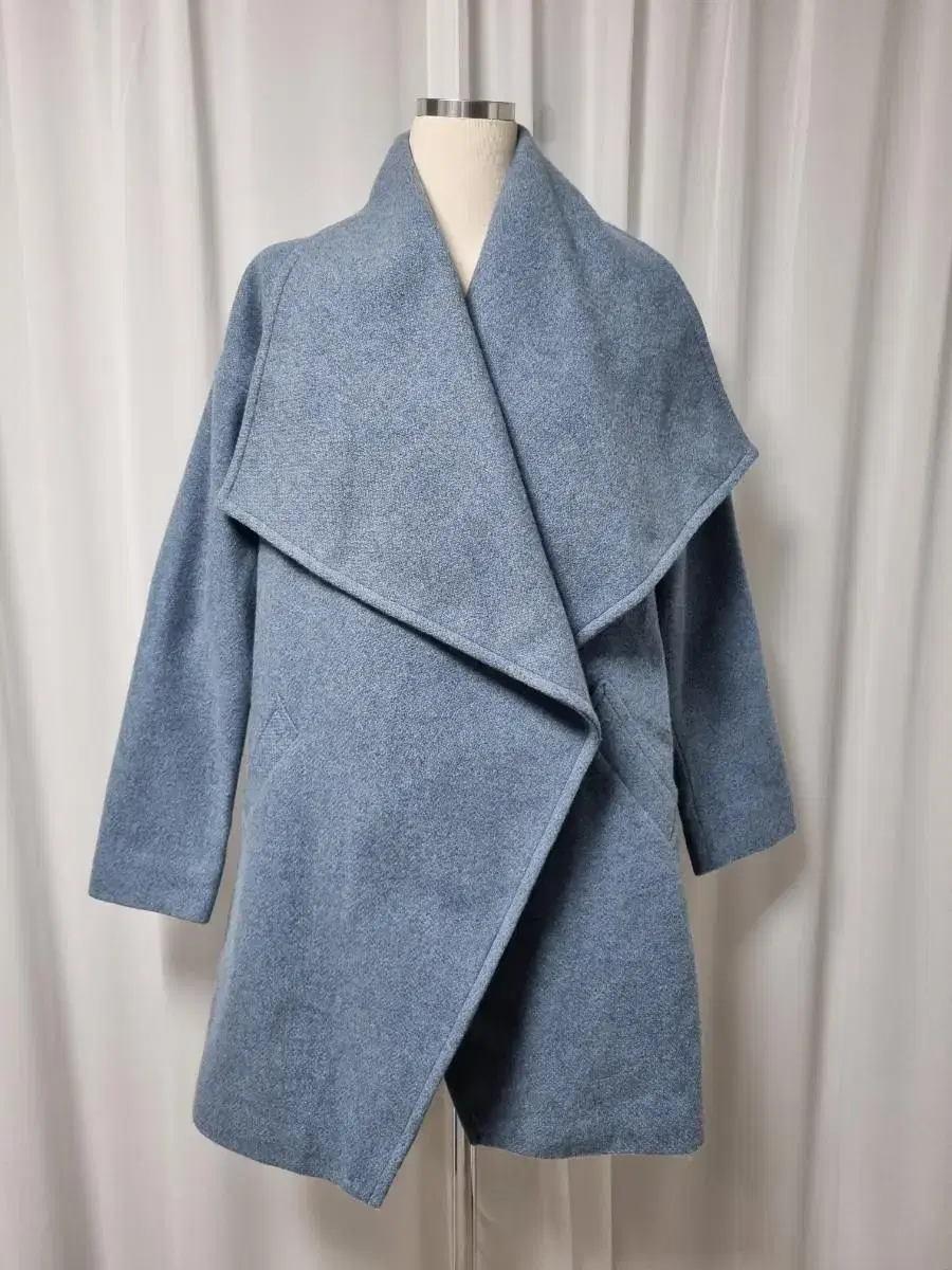 XXS/55 Ralph Lauren LAUREN Wool-blend shawl kara open coat