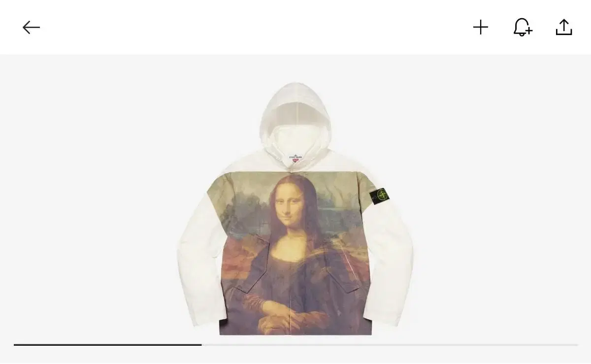 [S] Supreme x Stone Island Cotton Cordura Shell Jacket Mona Lisa