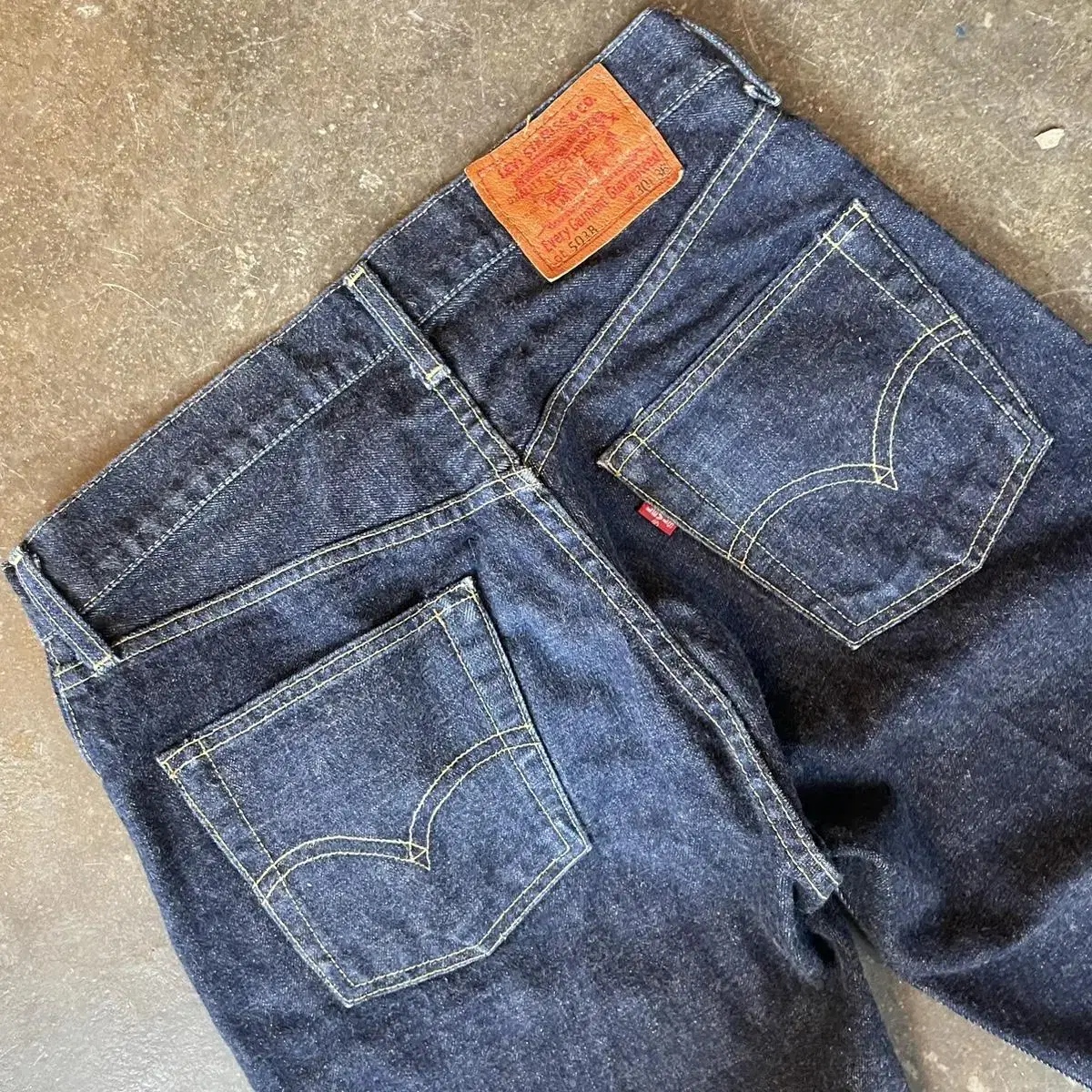 90s JP Levi's 503B bug E selvedge