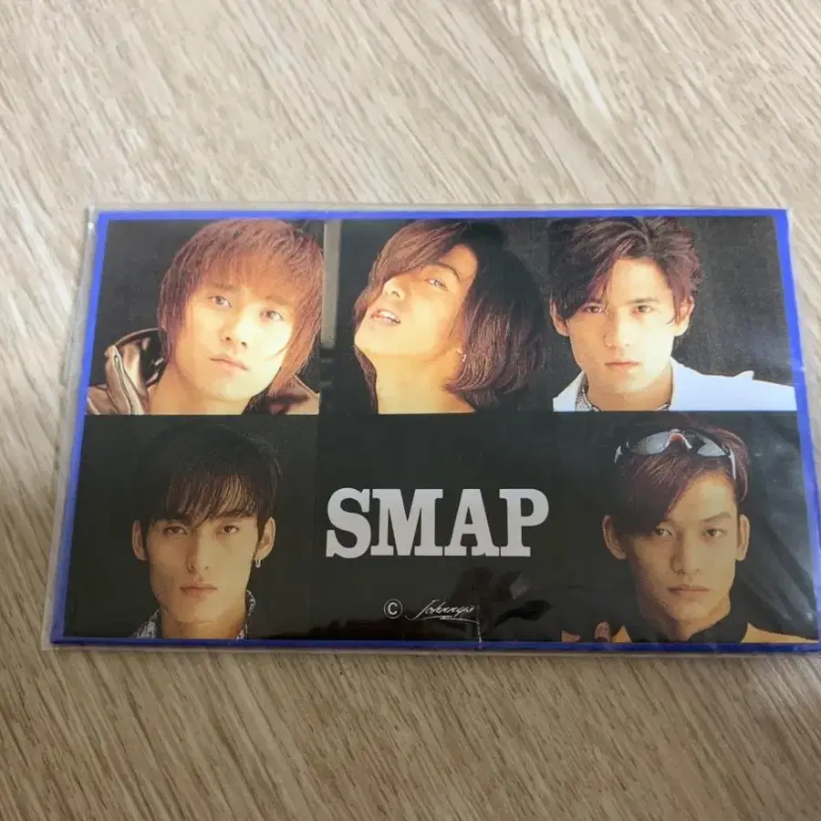 미사용 스맙 SMAP 기름종이 공식 굿즈