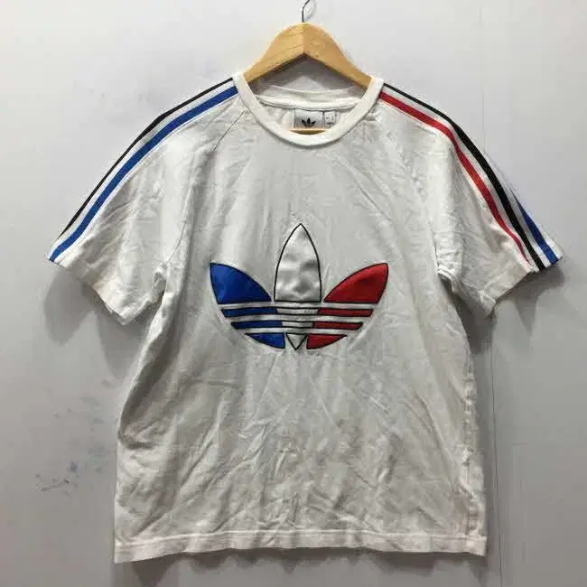 Z3305 아디다스 3컬러 3S 반팔라운드티셔츠 여XL ADIDAS