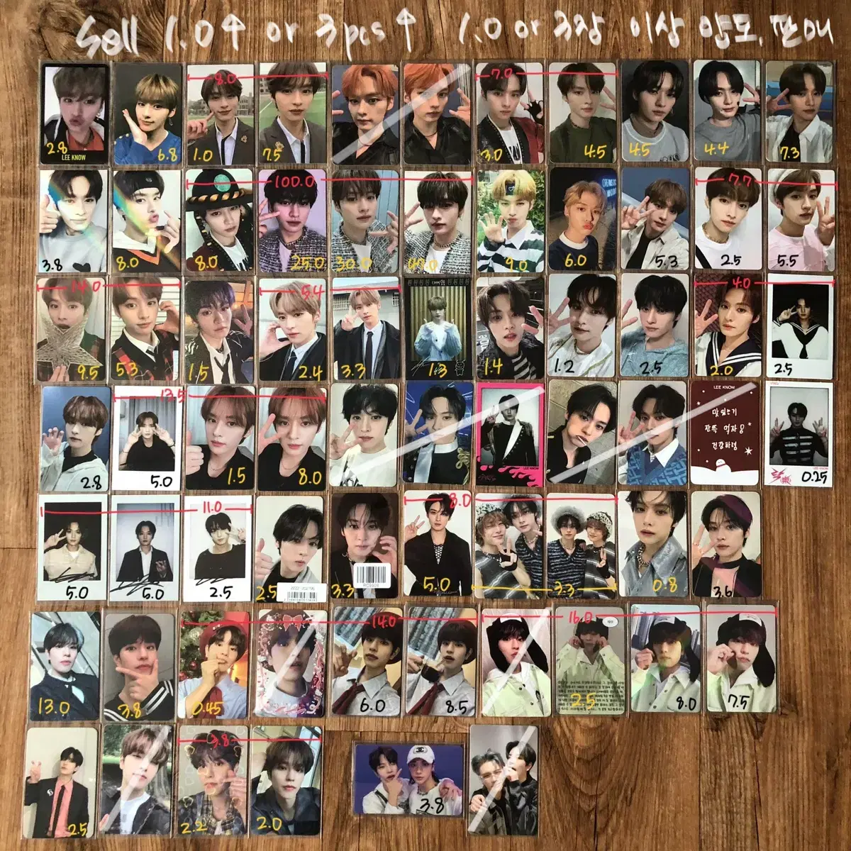 Skz lee know felix seungmin hyunjin i.n photocard Pacific wts sell Disposition