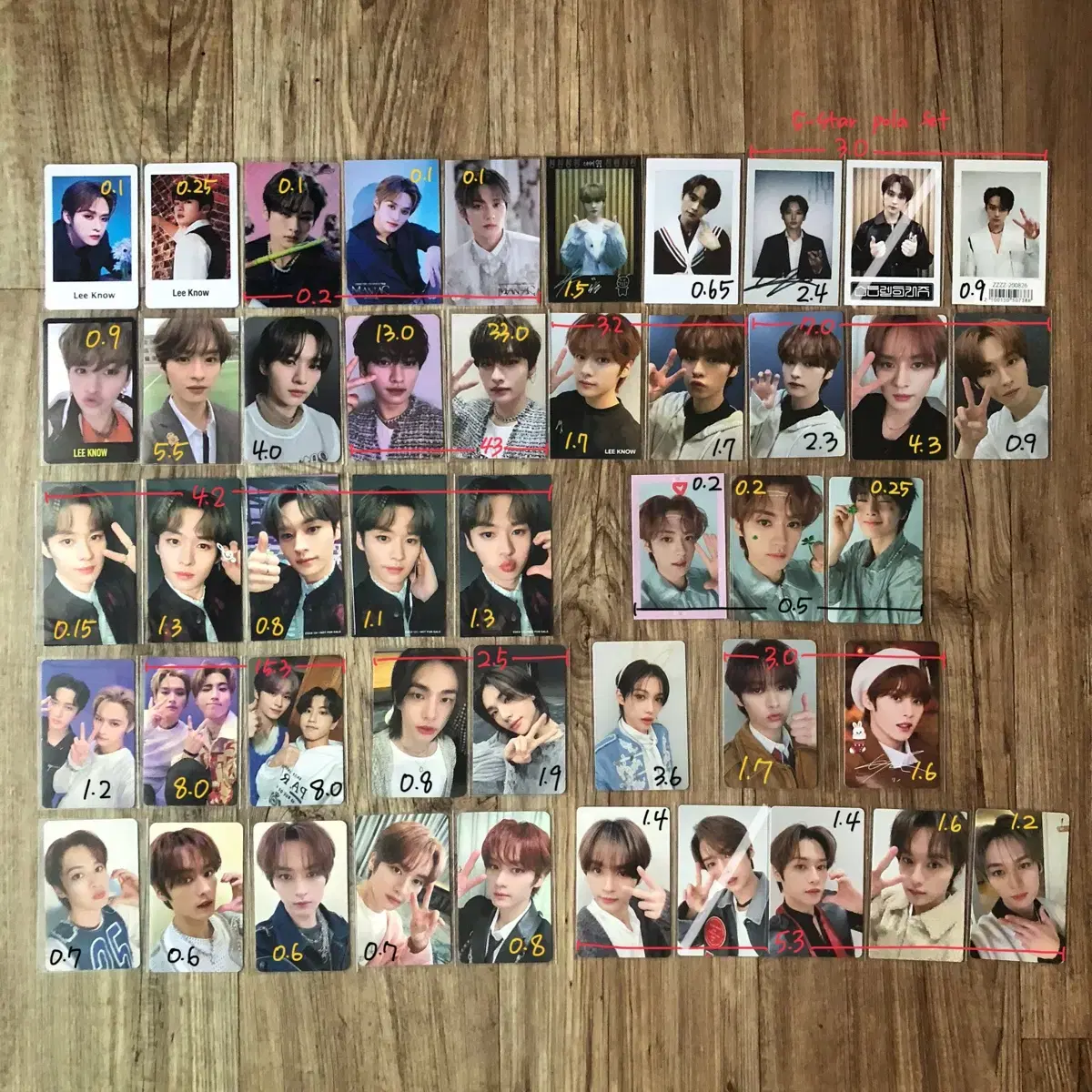 Skz lee know felix seungmin hyunjin i.n photocard Pacific wts sell Disposition