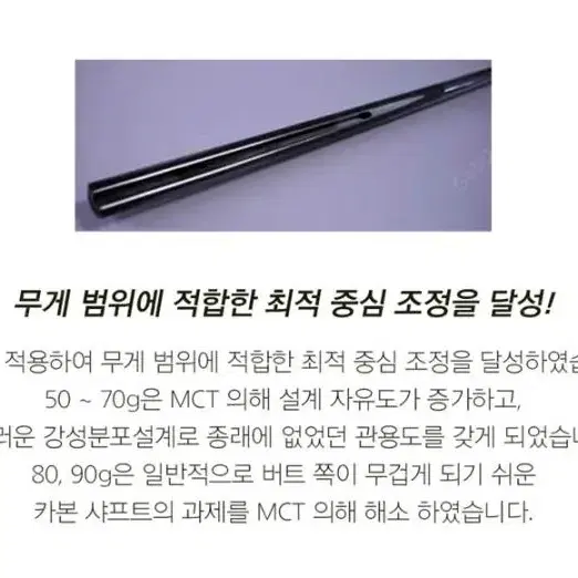 캘러웨이 전용 후지쿠라 MCH 유틸리티 전용샤프트  전스펙  실버 or