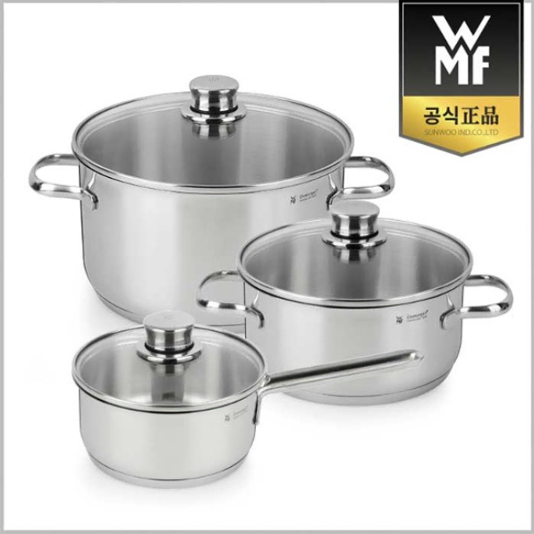 (새상품) [WMF] 사피르 냄비 3종세트(16편수,20L,24H)