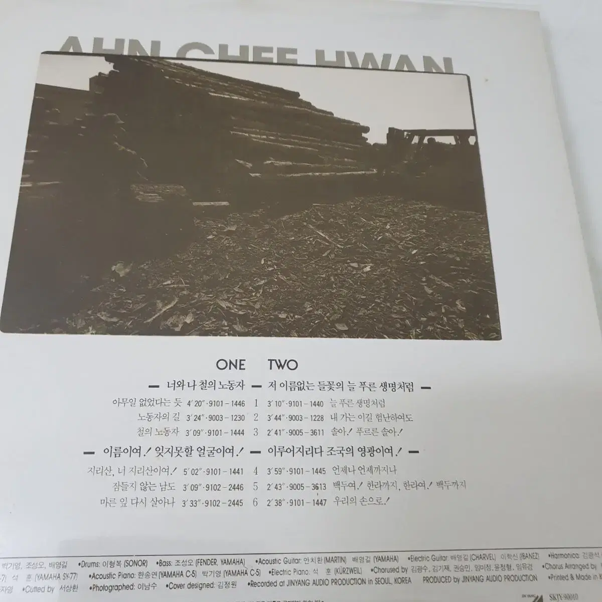 안치환 노래한마당 LP  1991초반  솔아! 푸르른솔아!