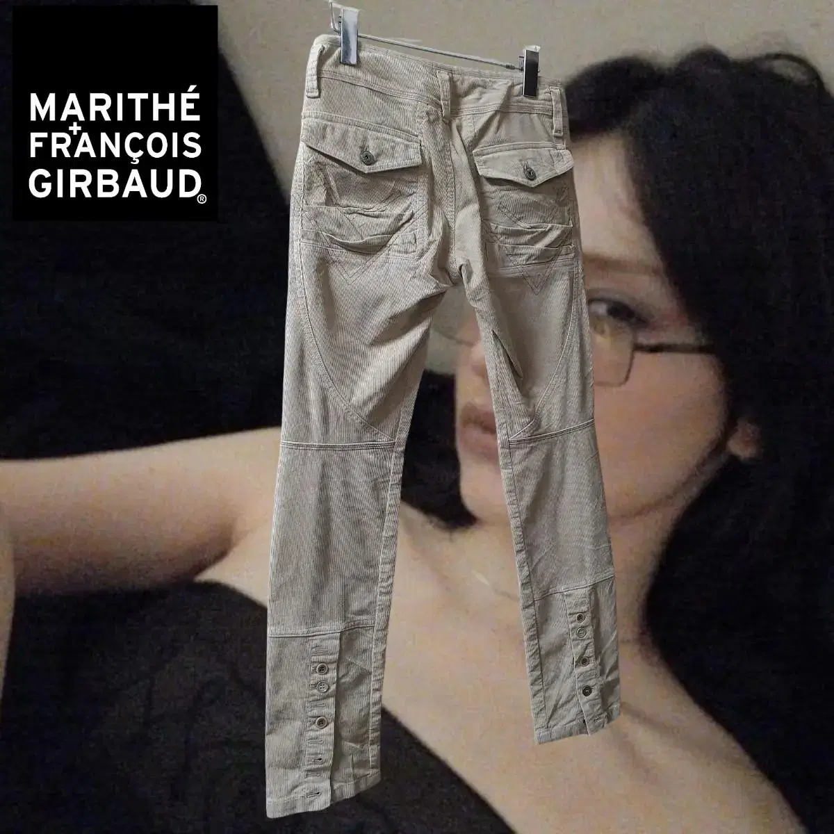 Marithe Francois Girbaud corduroy button