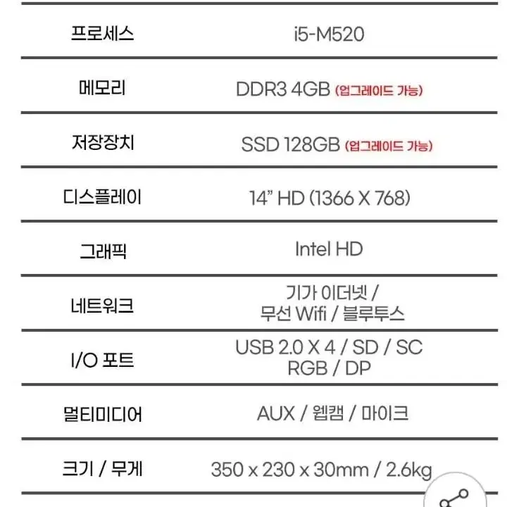 HP i5 노트북 8만