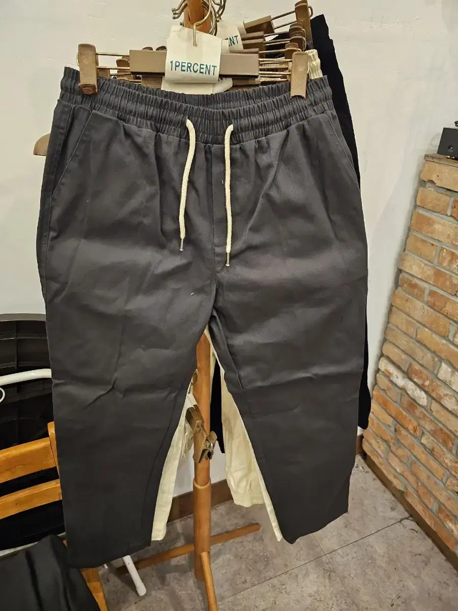 Cargo pants Jogger pants Regular cotton pants 3 pairs M~2XL Beige charcoal black