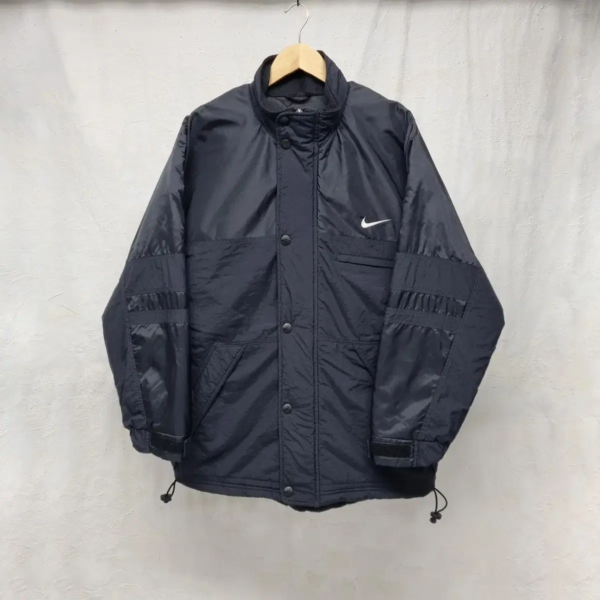 90s 나이키 파카 블랙 - XL   빈티지 NIKE 올드스쿨 벤치 돕바