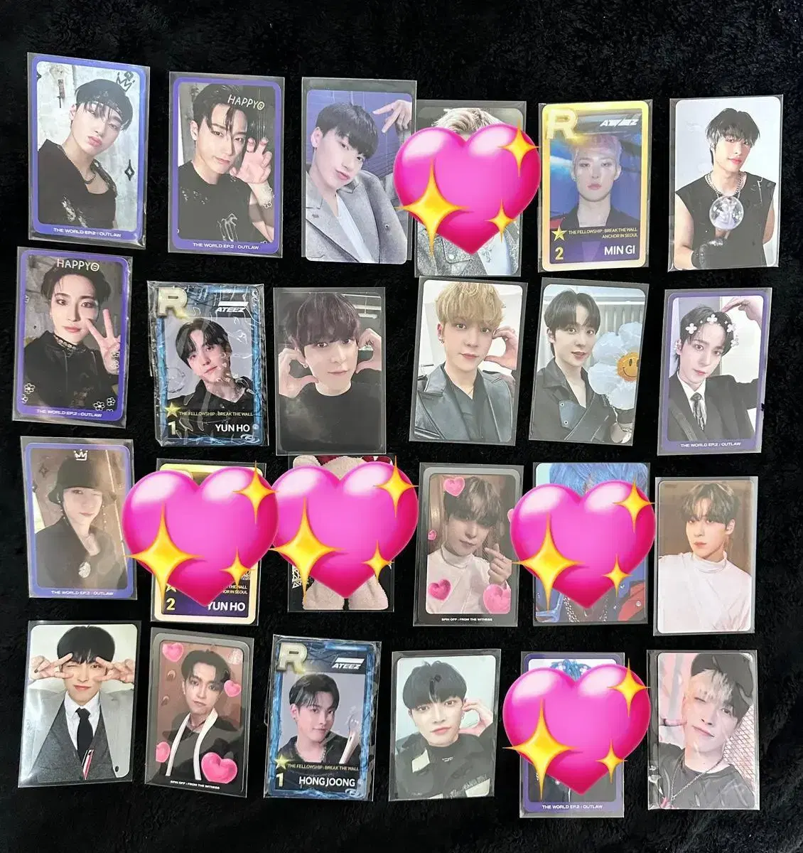 ATEEZ BroadcastingPhotocard Mifan Youngtong ATEEZ Nizone Superstar Concert Shoestiz Playbook