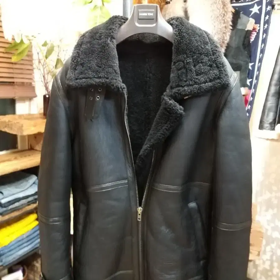 LambSkin 리얼양가죽 무스탕코트 . M